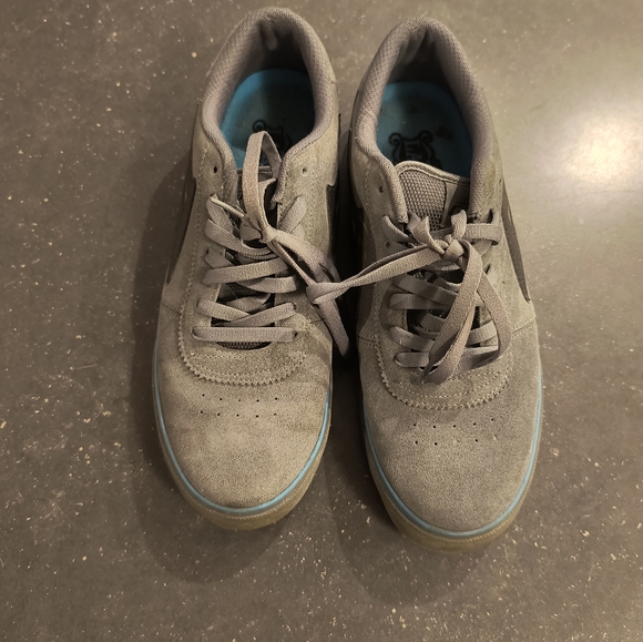 Lakai Manchester vintage 2007 suede skate shoes Grey/Cyan excellent condition - Picture 4 of 6